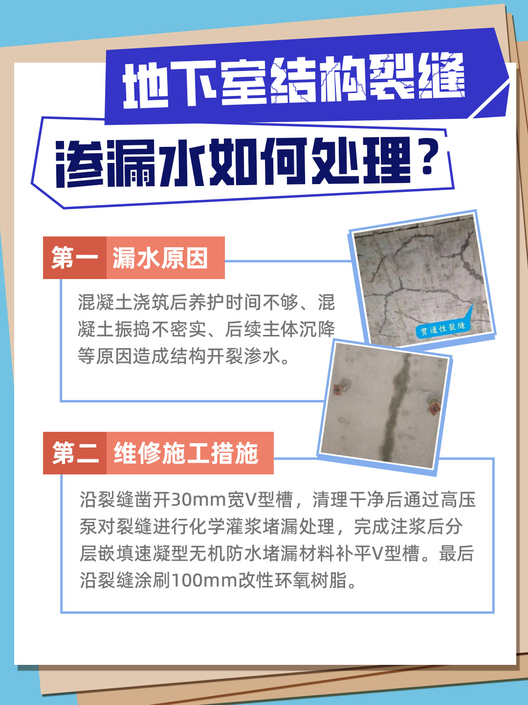 恒久分享‖地下室結(jié)構(gòu)裂縫滲水如何處理？